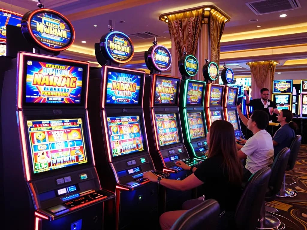 Experience thrilling gameplay at slot thailand with vibrant machines lighting up the casino floor.