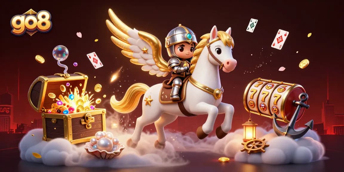 Experience the excitement of go8 with a fantasy casino world, lively characters, and vibrant games.