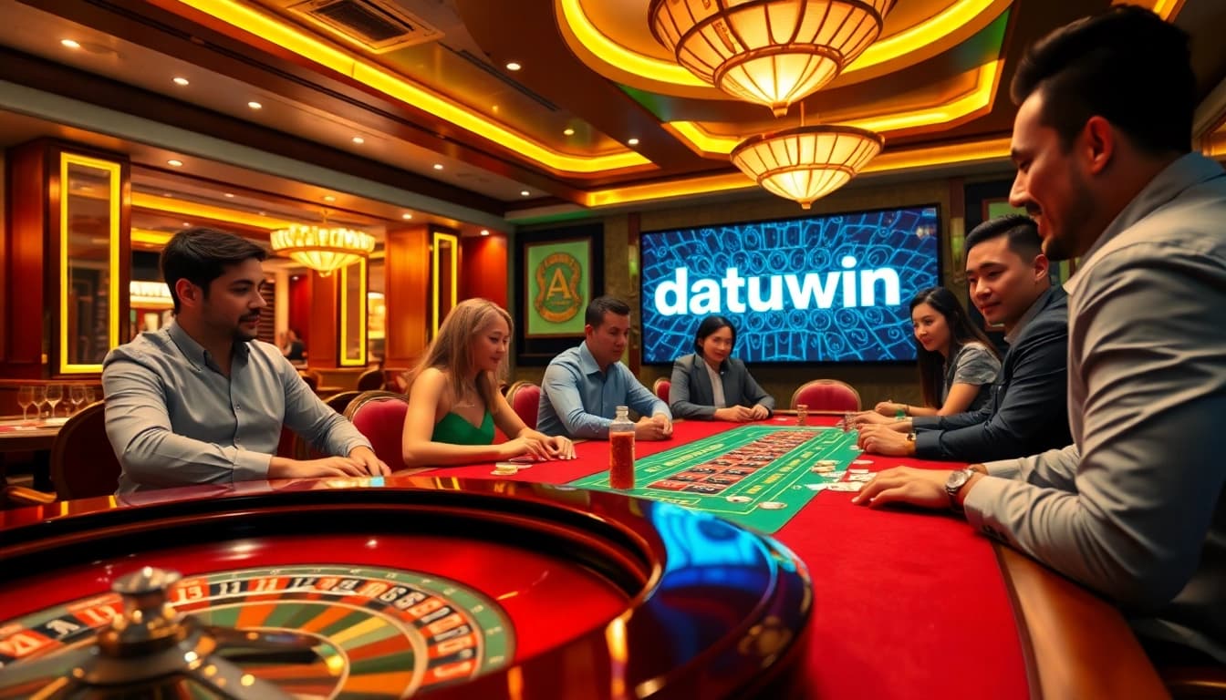 Rasakan pengalaman bermain yang mendebarkan dengan Datukwin di kasino mewah yang menampilkan roulette dan poker.