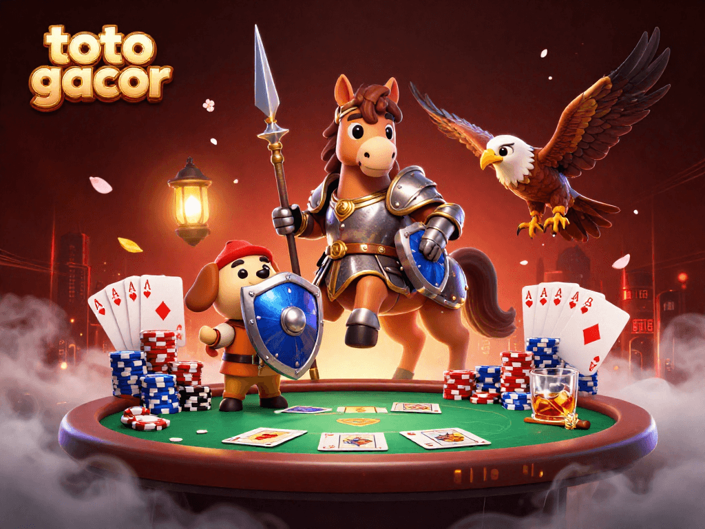 Mengungkap kemenangan di toto gacor dengan permainan poker dan karakter yang dramatis.