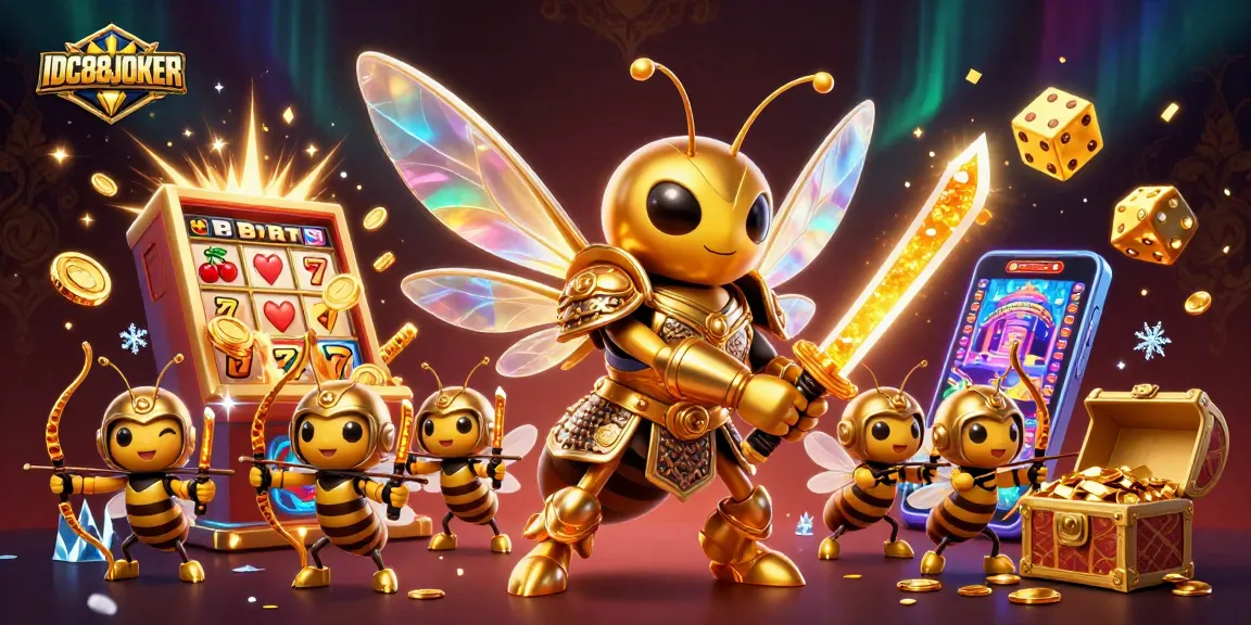 Engage with thrilling IDC88JOKER gaming through an epic scene of samurai hornet and golden rewards.