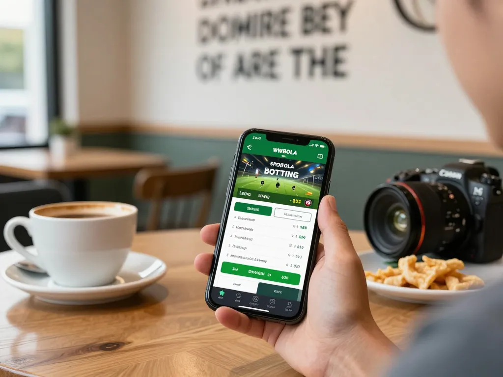 Engage with WWBOLA for exciting sports betting, showcasing vibrant leisure atmosphere and mobile app action