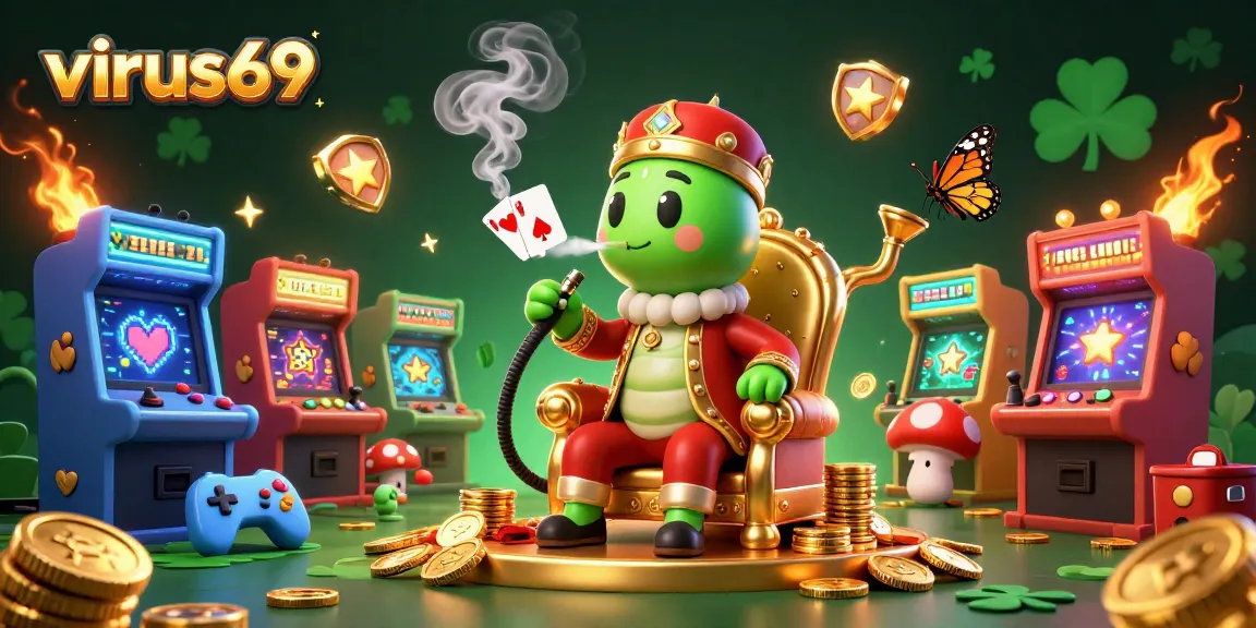 Enjoy thrilling gaming experiences with virus69's vibrant casino-themed digital art.