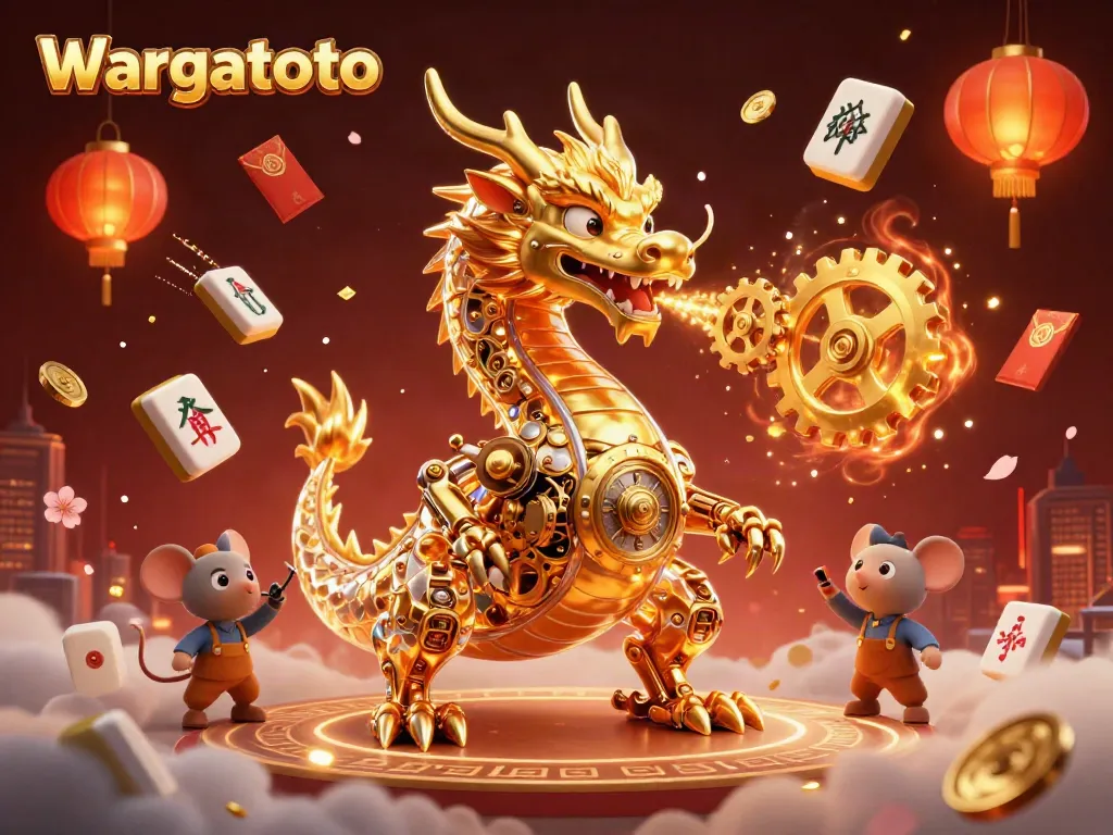 Wargatoto menghidupkan permainan dengan naga emas mekanis dan elemen perjudian yang menggoda.