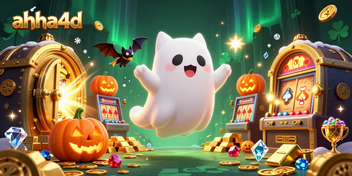 Engage with ahha4d’s thrilling ghost cat adventure in a haunted casino filled with treasures.