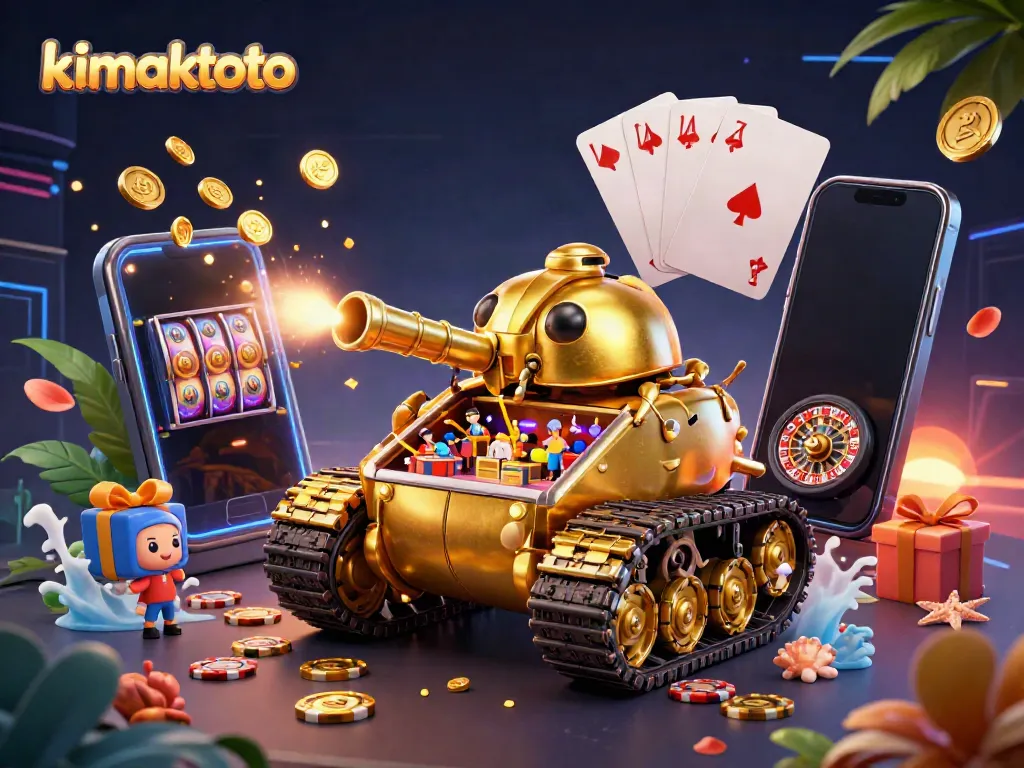 Engage in exciting gameplay with kimaktoto's vibrant 3D casino scene bringing action alive.