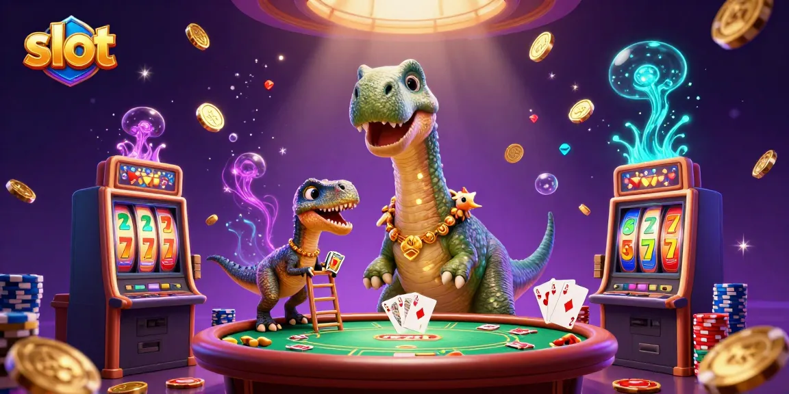 Slot menghasilkan kemenangan besar dalam ilustrasi kasino yang penuh warna dan penuh aksi.