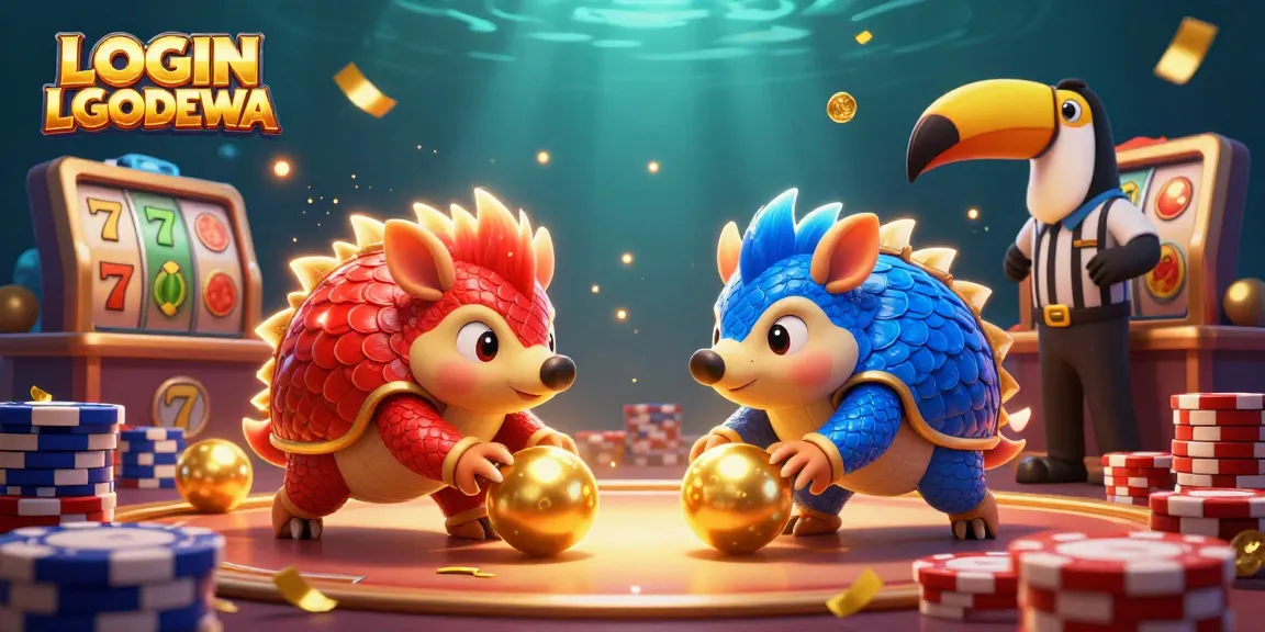 Engage with the thrilling LOGIN LGODEWA casino experience, featuring dynamic pangolin rivalries and classic symbols.