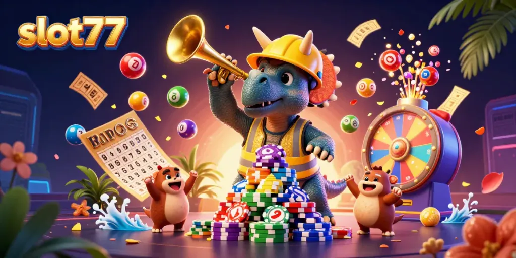 Menangkan hadiah di slot77 dengan kekuatan jackpot, rol putar, dan kartu bingo cemerlang!