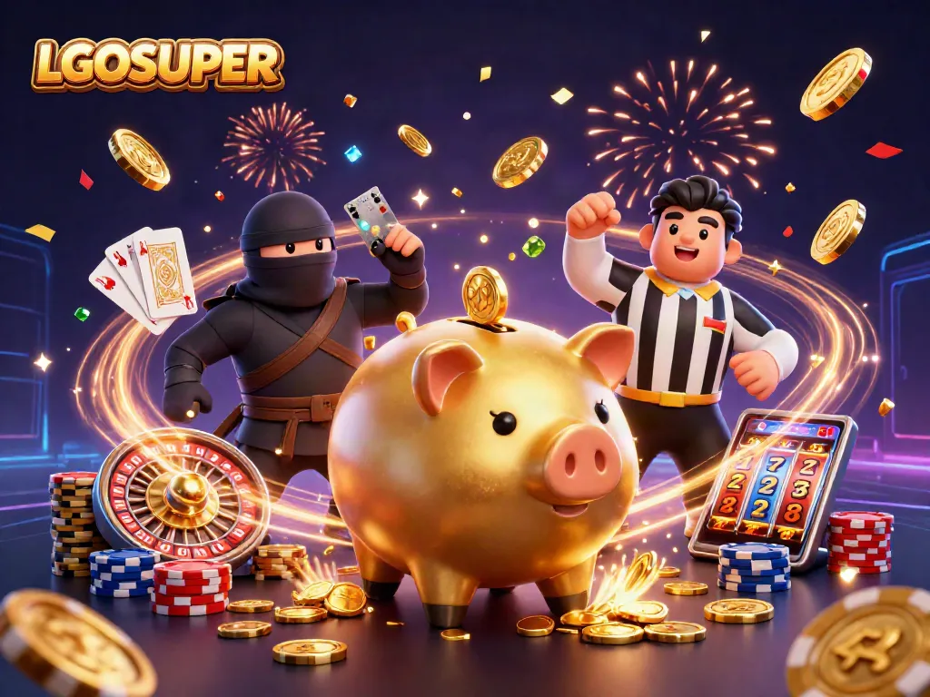 Engage in thrilling gaming excitement with LGOSUPER's dynamic character clash at the casino!