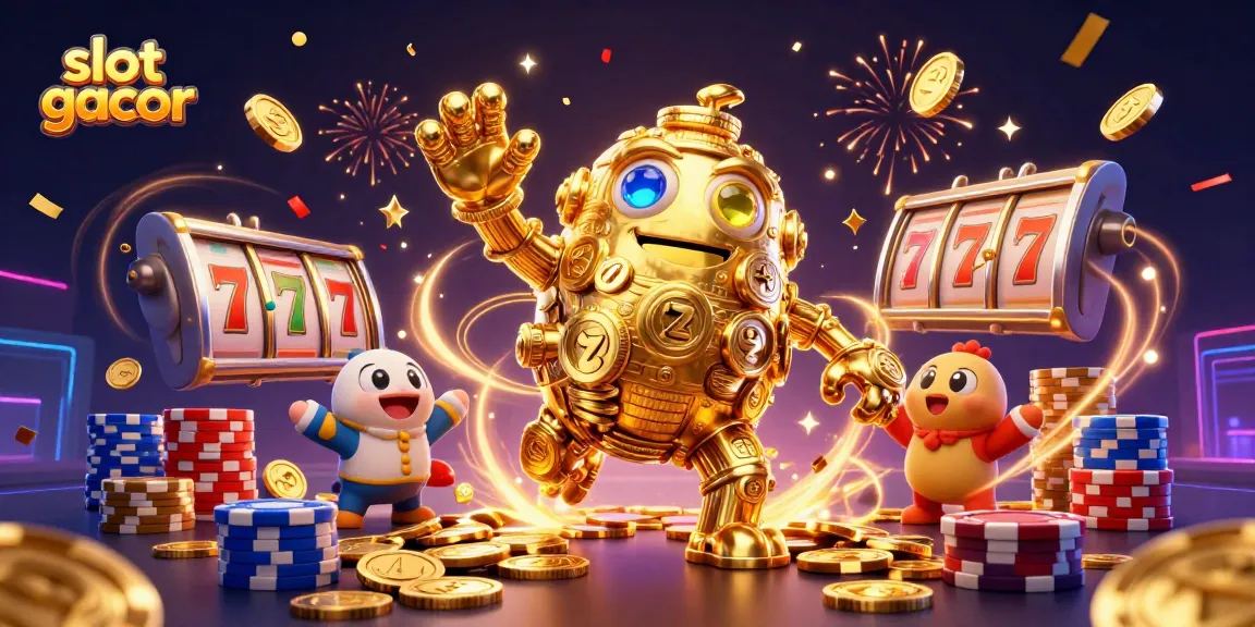 Engage with thrilling slot gacor adventures featuring magical golden golems and dynamic gaming symbols.