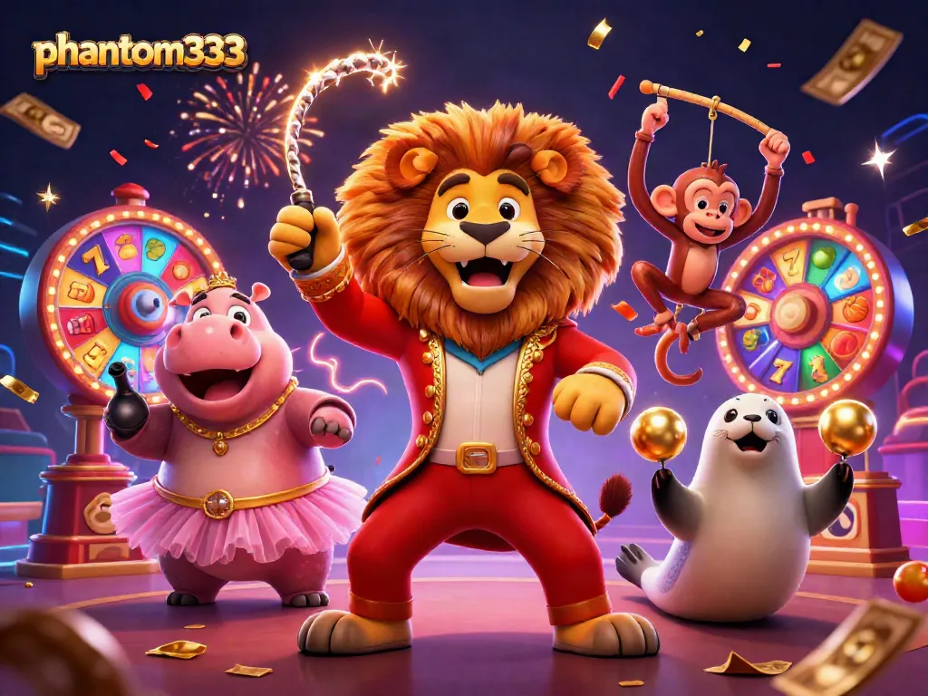 Experience thrilling casino adventures with phantom333 featuring vibrant slot elements and animated characters.