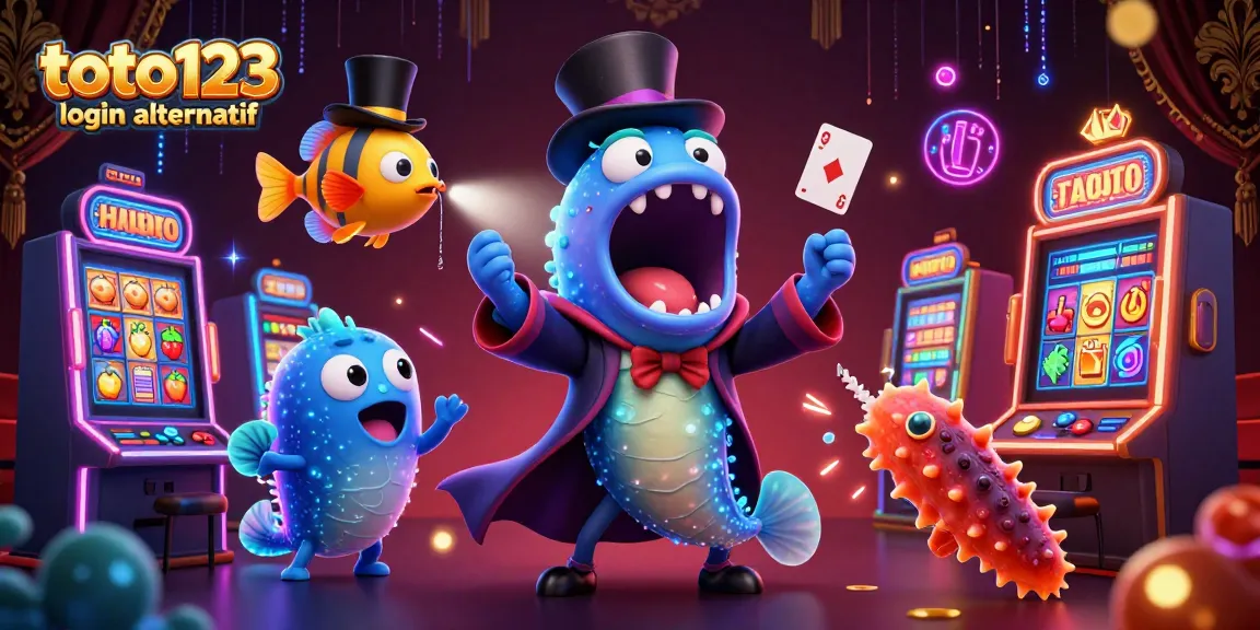 Engage in thrilling gameplay with toto123 login alternatif amidst a vibrant casino atmosphere filled with magical elements.