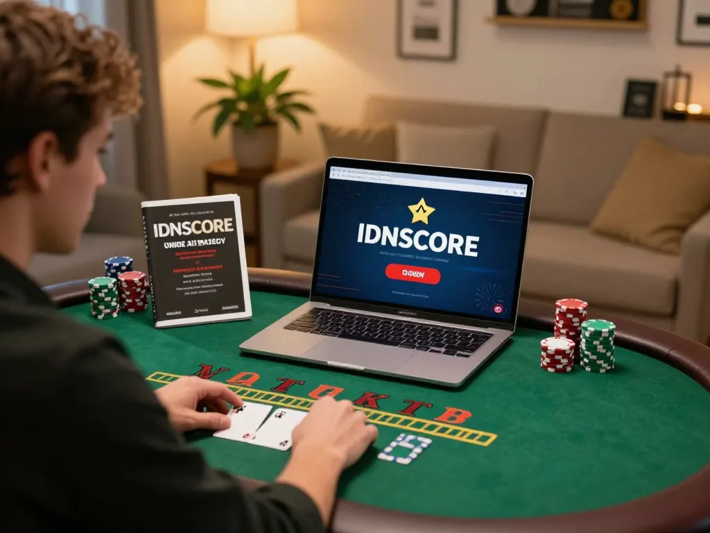 IDNSCORE offers strategic blackjack gameplay insights with detailed online sessions and cozy home settings.