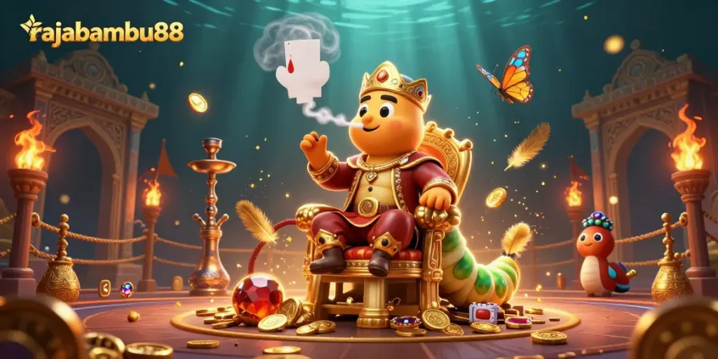 Permainan jackpot menarik di rajabambu88 dengan desain modern dan responsif.