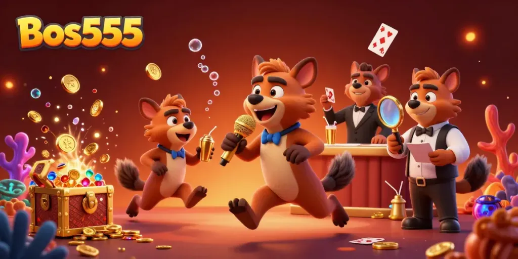 Bos555 memberikan pengalaman slot online yang seru dengan karakter lucu di kasino.