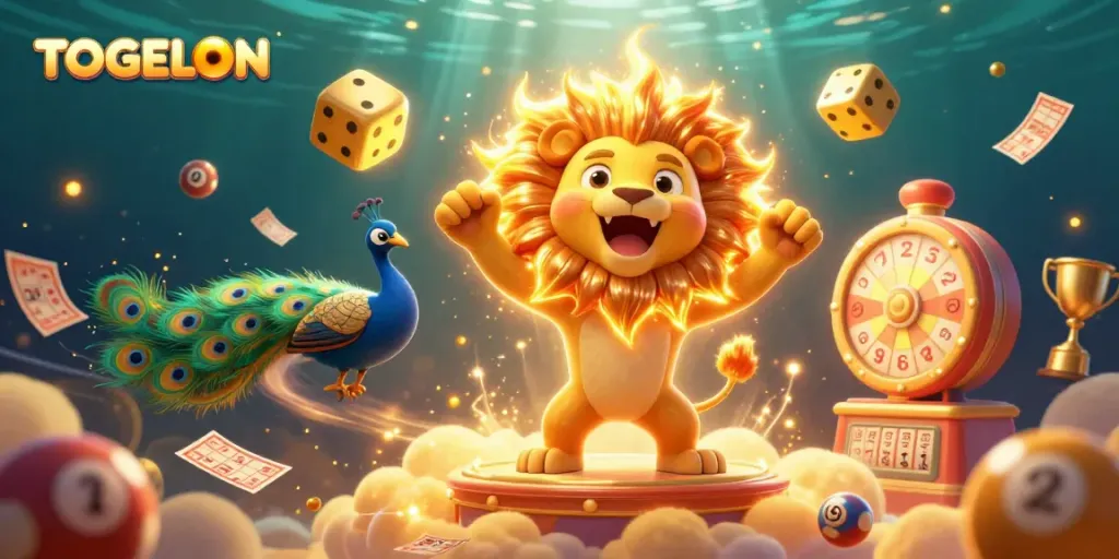 TOGELON illuminates lottery excitement with vibrant dynamic characters and game elements.