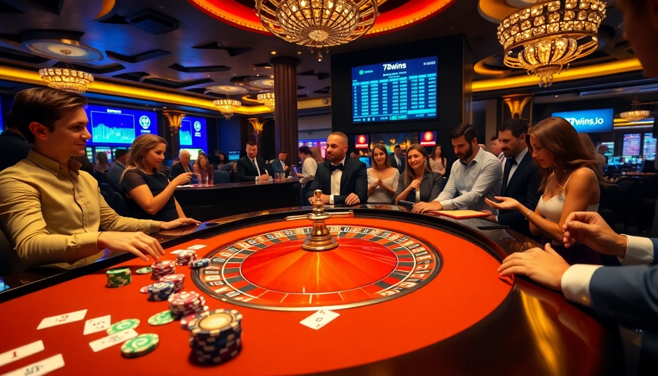 Experience high-stakes excitement at 78wins.io with thrilling roulette gameplay in a luxurious casino setting.