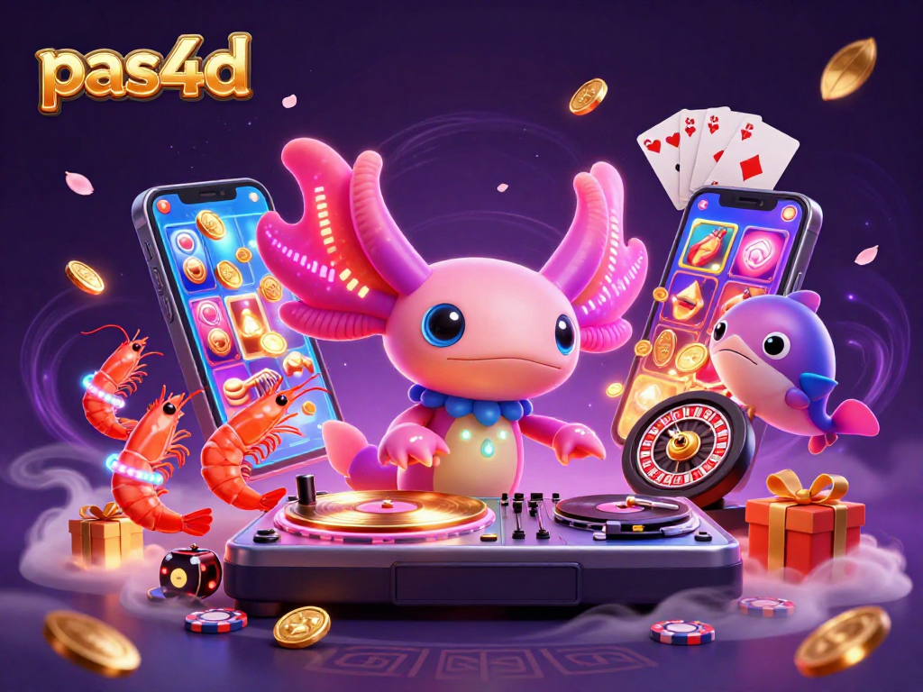 Nikmati keseruan permainan slot 3D dengan pas4d dan DJ axolotl yang energik, penuh warna dan kemeriahan.