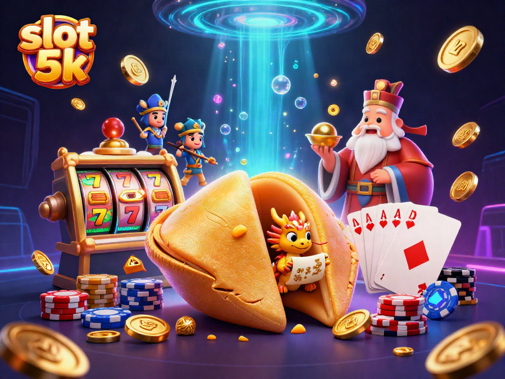 Menangkan putaran di slot 5k dengan harta karun dan elemen permainan kasino menarik.