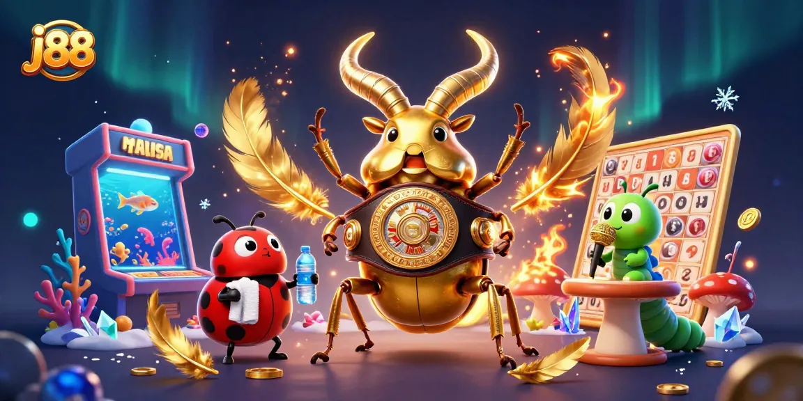 Engage with j88 casino's vibrant fish shooting game featuring lively characters in a dazzling underwater arena.