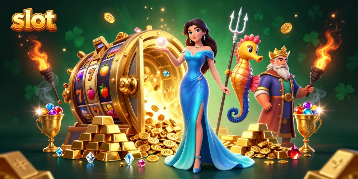 Spin the reels with vibrant slots, featuring treasures and stunning underwater characters.