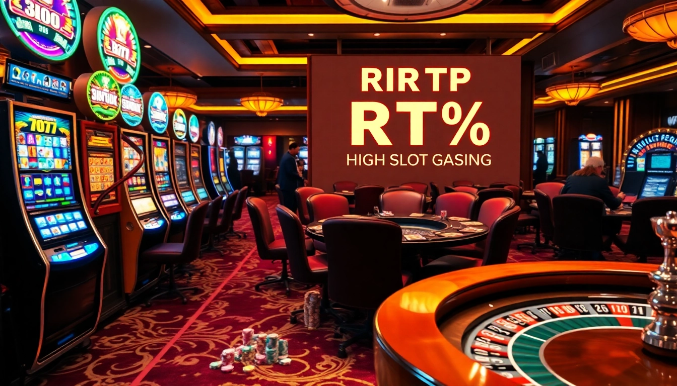 Exciting players enjoying slot gacor games at a vibrant casino, enhancing their winning odds.