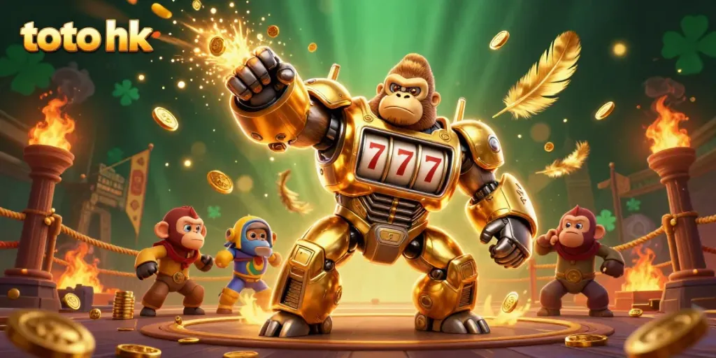 Mengalahkan jackpot dengan toto hk dalam ilustrasi kasino yang menarik dengan banyak detail