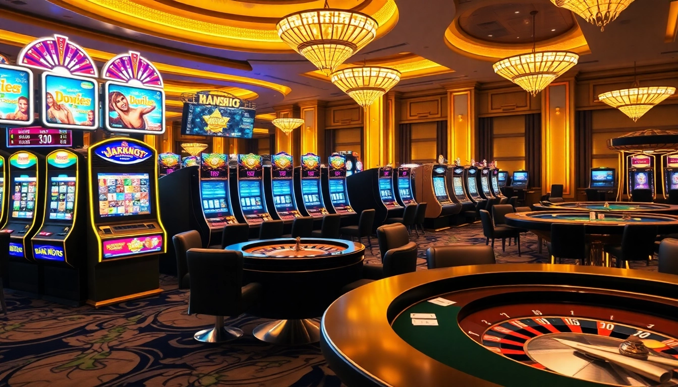 Bets being placed at berlian 888 slot machines in a luxurious casino atmosphere
