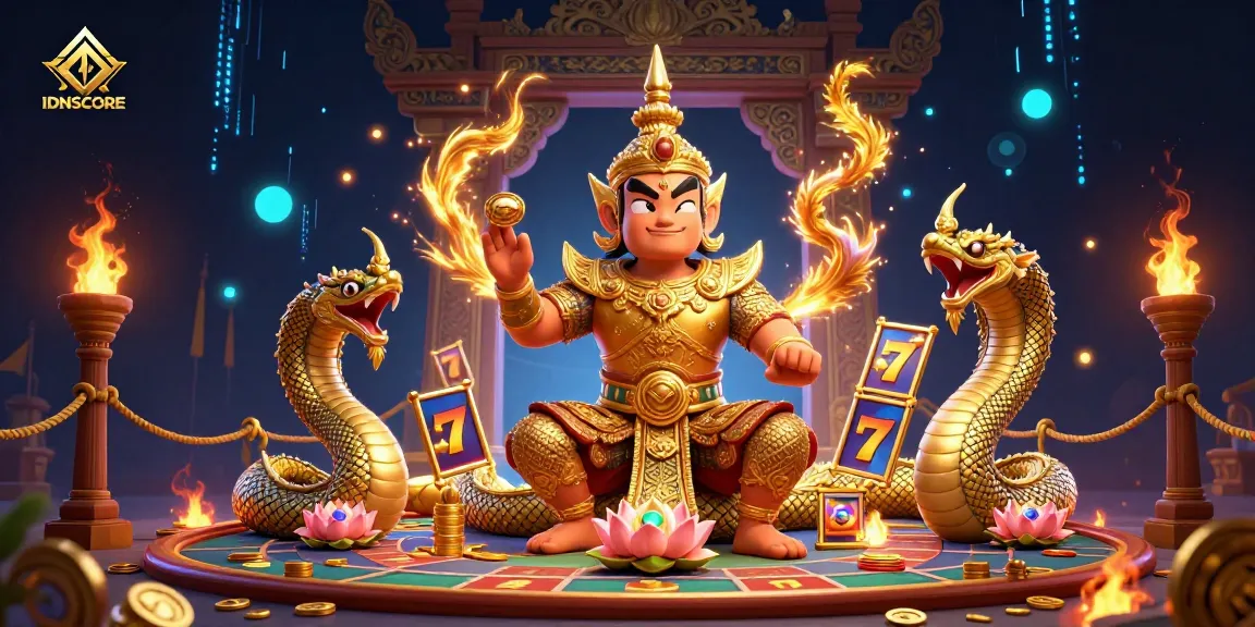 IDNSCORE offers heart-racing excitement with slots, featuring a friendly guardian and dynamic gaming elements.