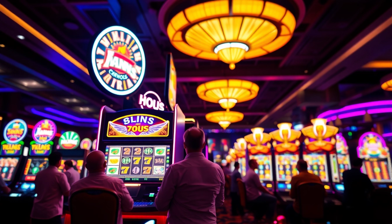 Bermain slot di mesin kasino yang penuh warna dan menang dengan hadiah menarik.