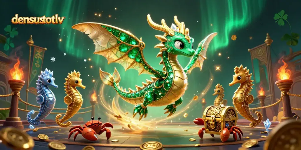 Experience the thrilling world of densustotolv with this vibrant online casino scene.