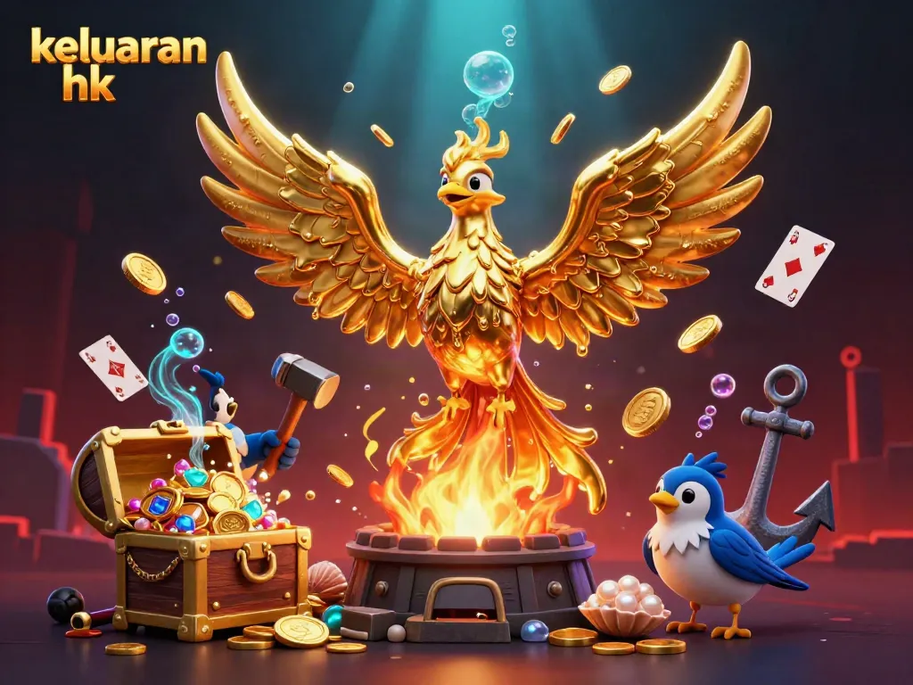 Menghasilkan keluaran hk dari phoenix emas meleleh di tengah harta karun, memberi keberuntungan pada pemain togel.