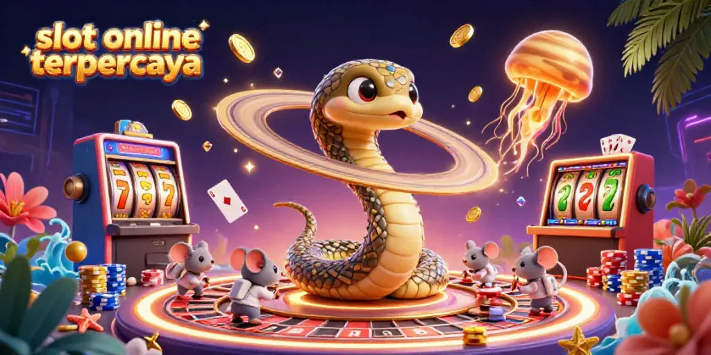 Bermain di slot online terpercaya dengan berbagai simbol keberuntungan dan hiasan menarik yang menyenangkan.