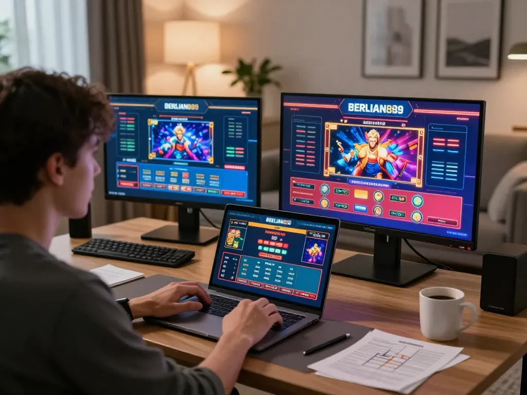 Engaging in online gambling with BERLIAN889 while placing strategic bets on multiple screens