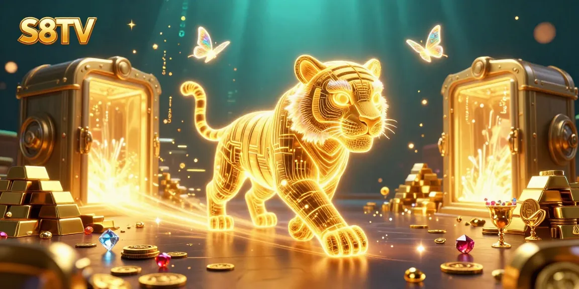 S8TV offers a dynamic live casino experience with golden treasures and vibrant energy.