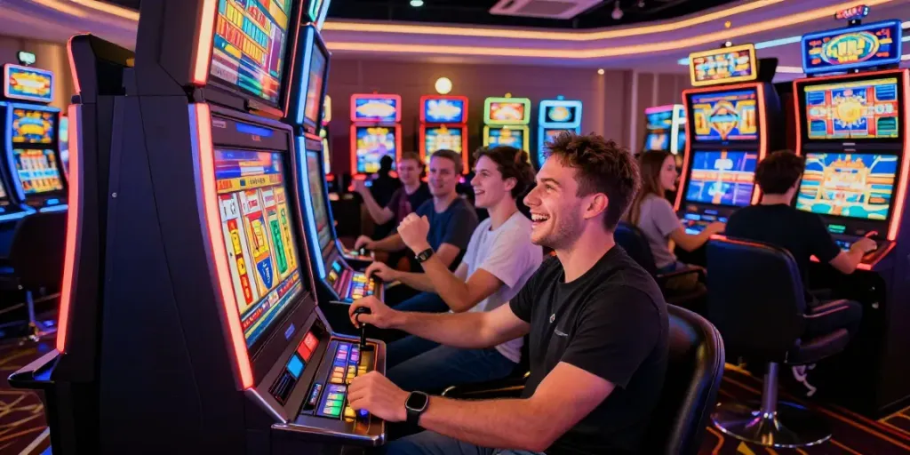 Permainan slot di kingliga yang menarik dan penuh semangat di kasino.