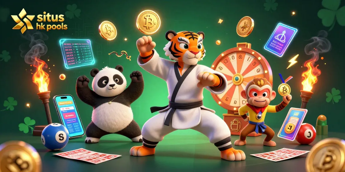 Situs hk pools menyediakan gambar detail tentang pengalaman bermain lotere dengan karakter menarik.