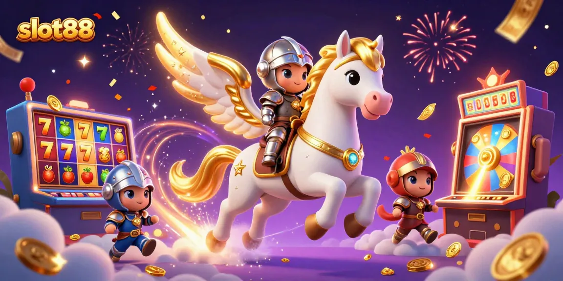 Experience the magic of slot88 gameplay with vibrant 3D visuals and dynamic casino elements.